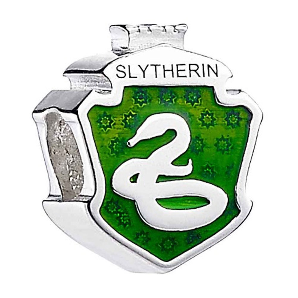 Harry Potter Sterling Silver Slytherin Spacer Bead
