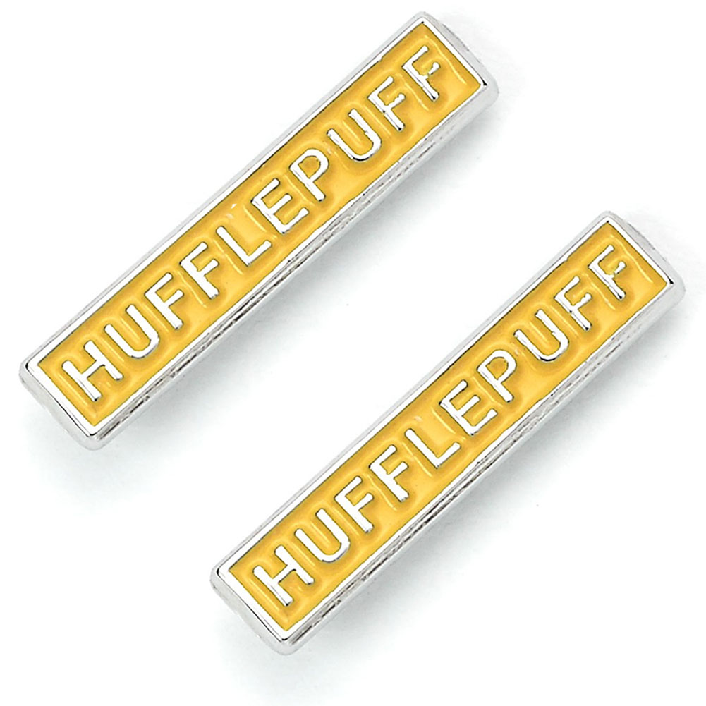 Harry Potter Silver Plated Hufflepuff Stud Earring Set