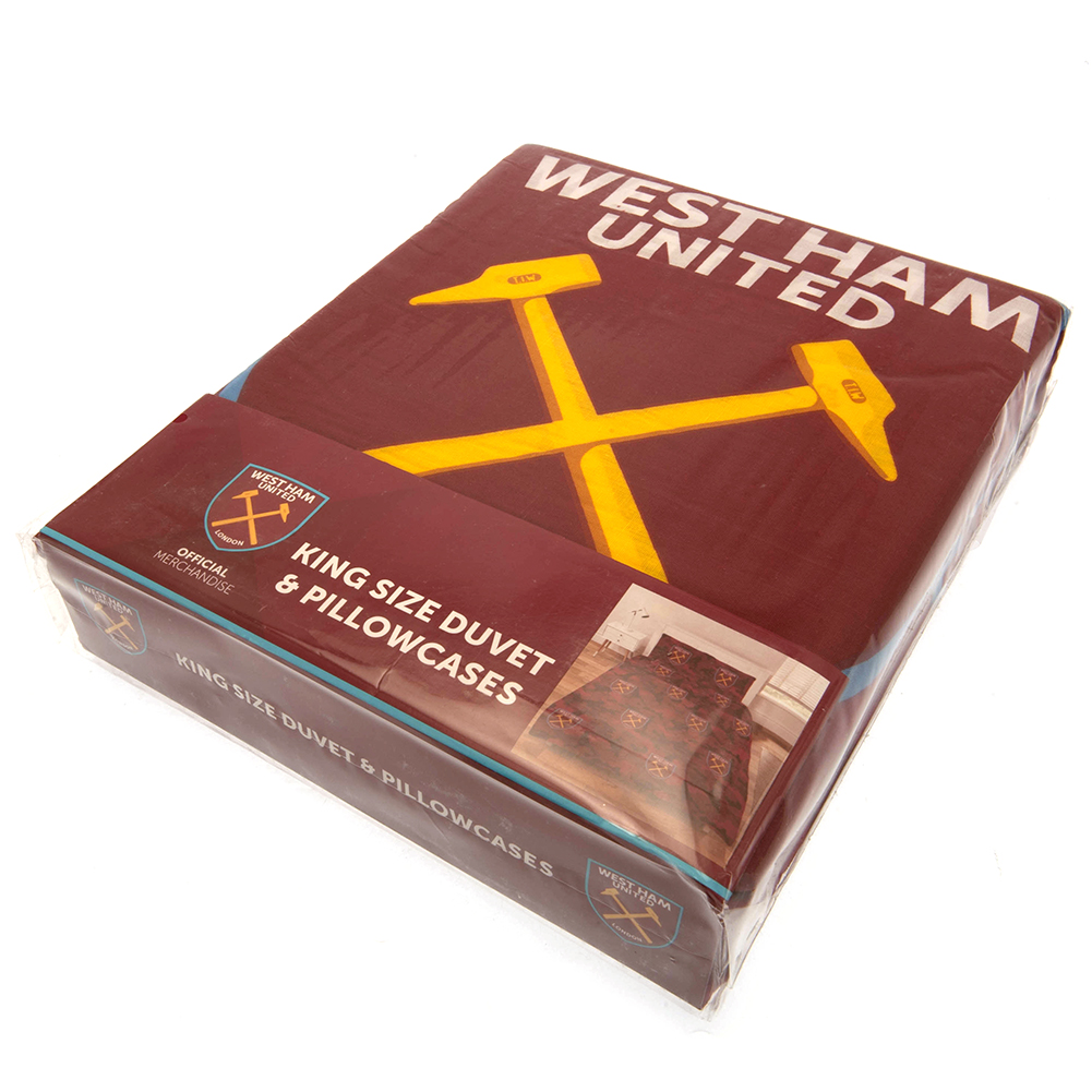 West Ham United FC Player Camo King Duvet Set