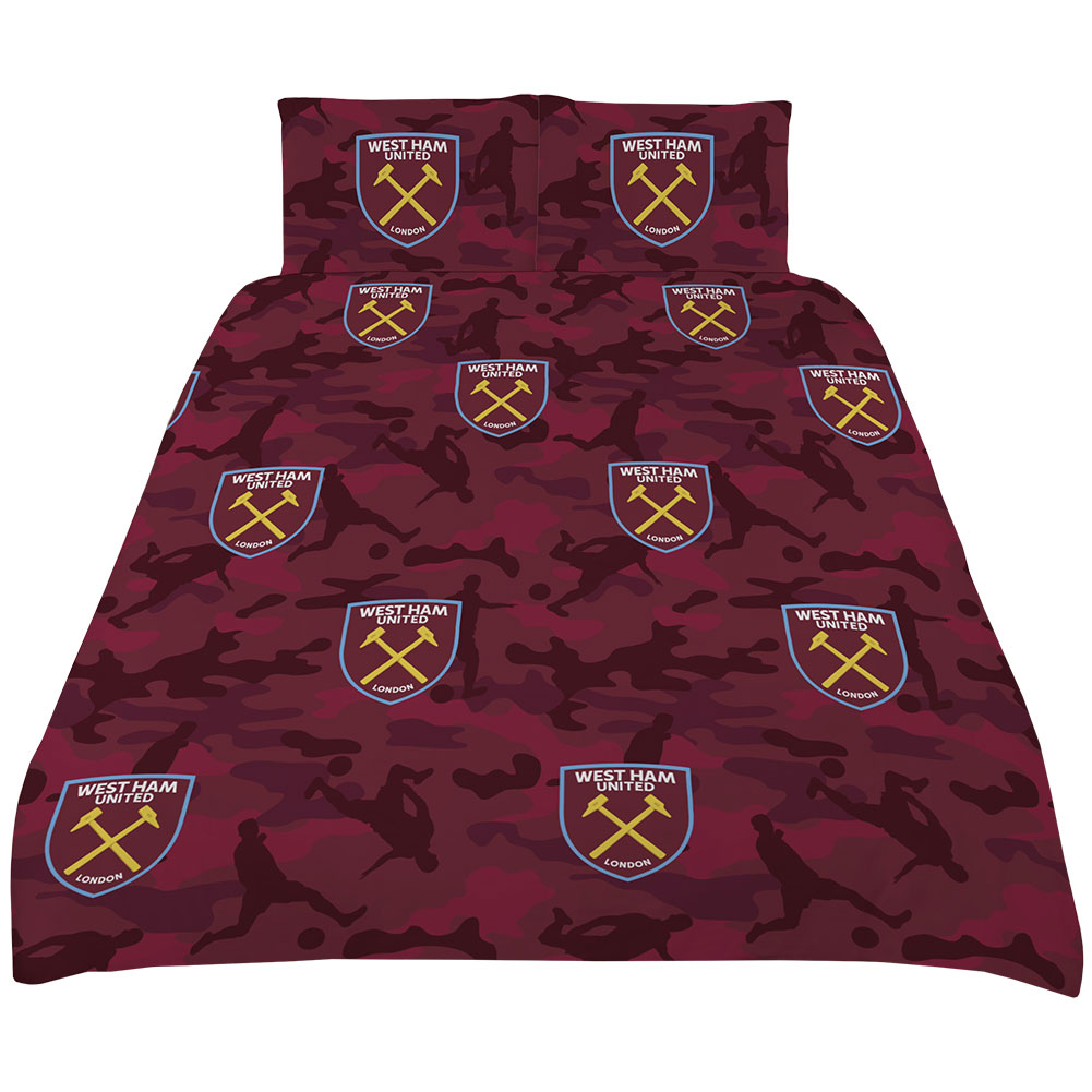 West Ham United FC Player Camo King Duvet Set
