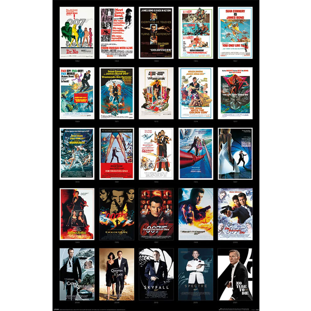 James Bond Poster 25 Films 290