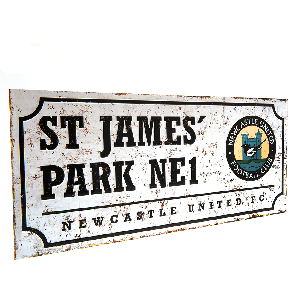Newcastle United FC Retro Street Sign