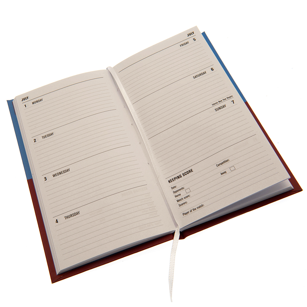 West Ham United FC Slim Diary 2024