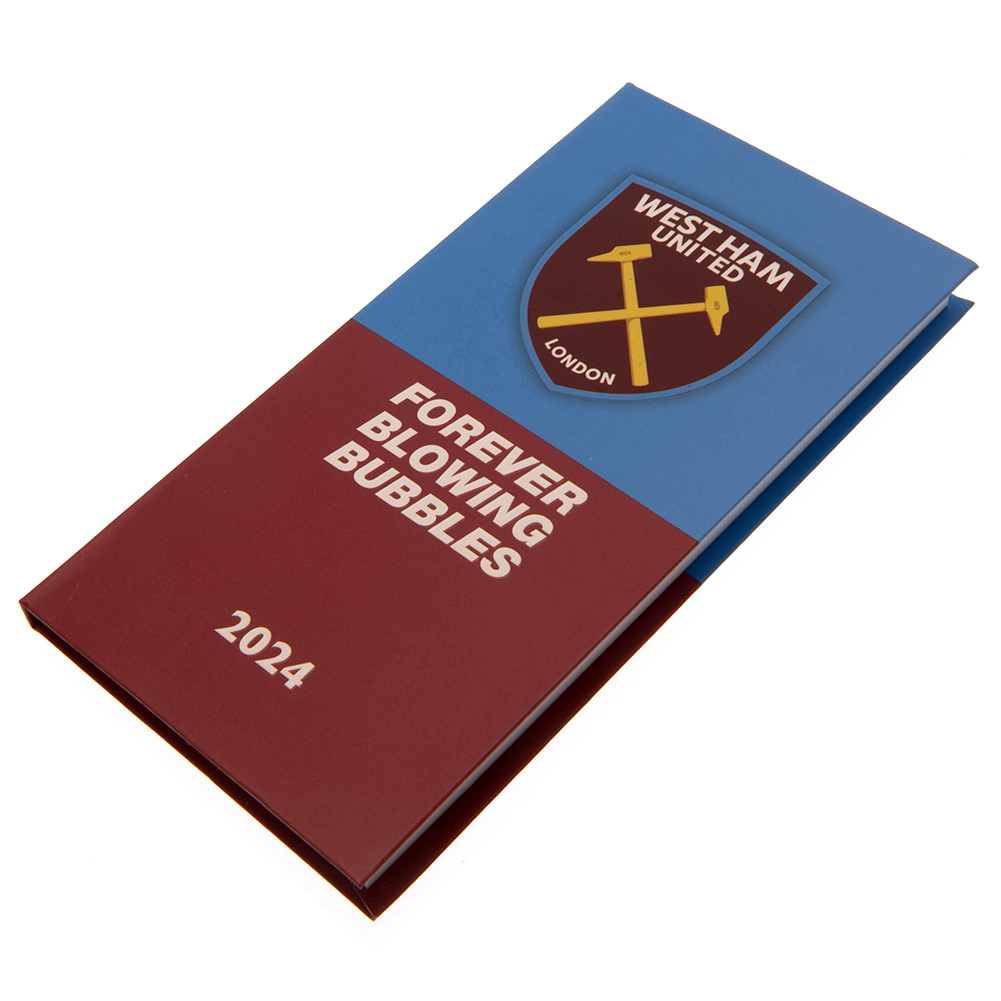West Ham United FC Slim Diary 2024