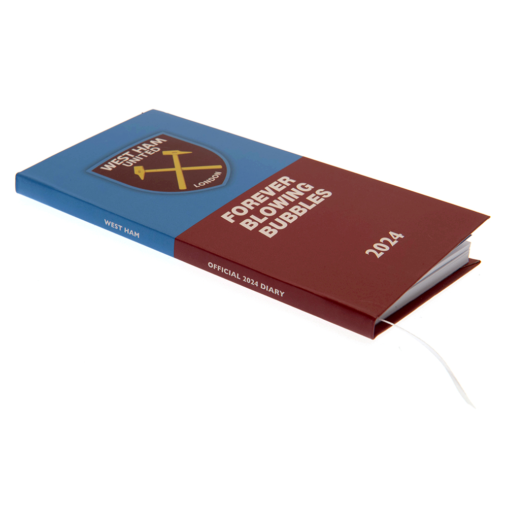 West Ham United FC Slim Diary 2024