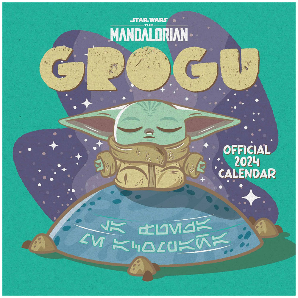 Star Wars: The Mandalorian Square Calendar 2024 Grogu