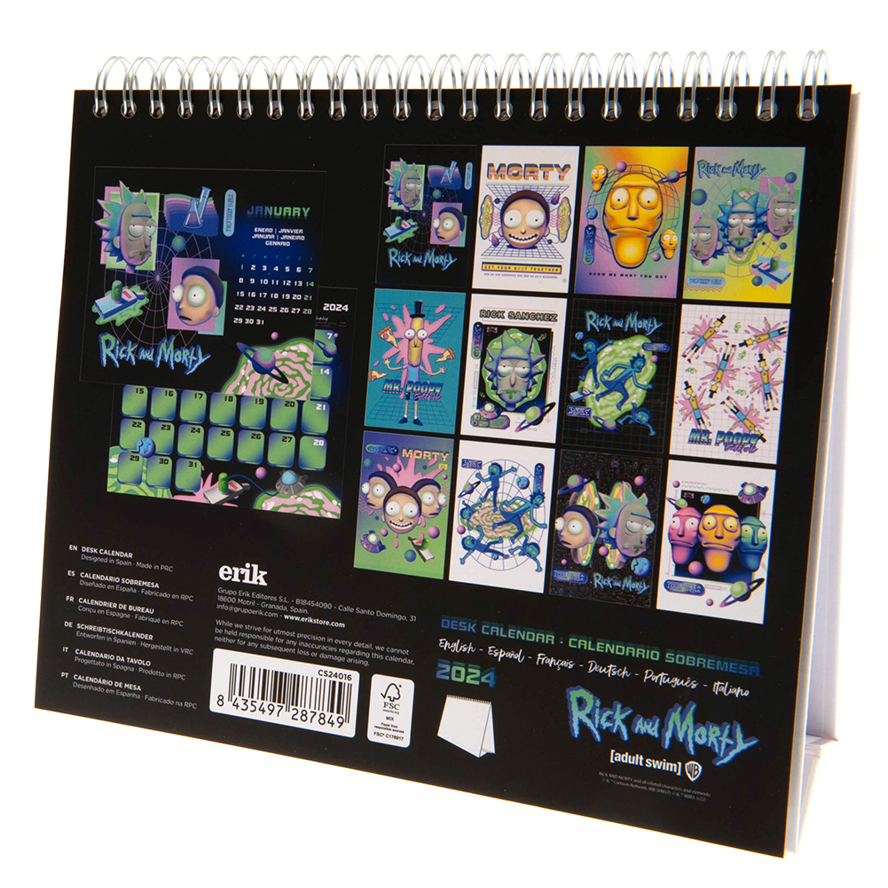 Rick And Morty Desktop Calendar 2024