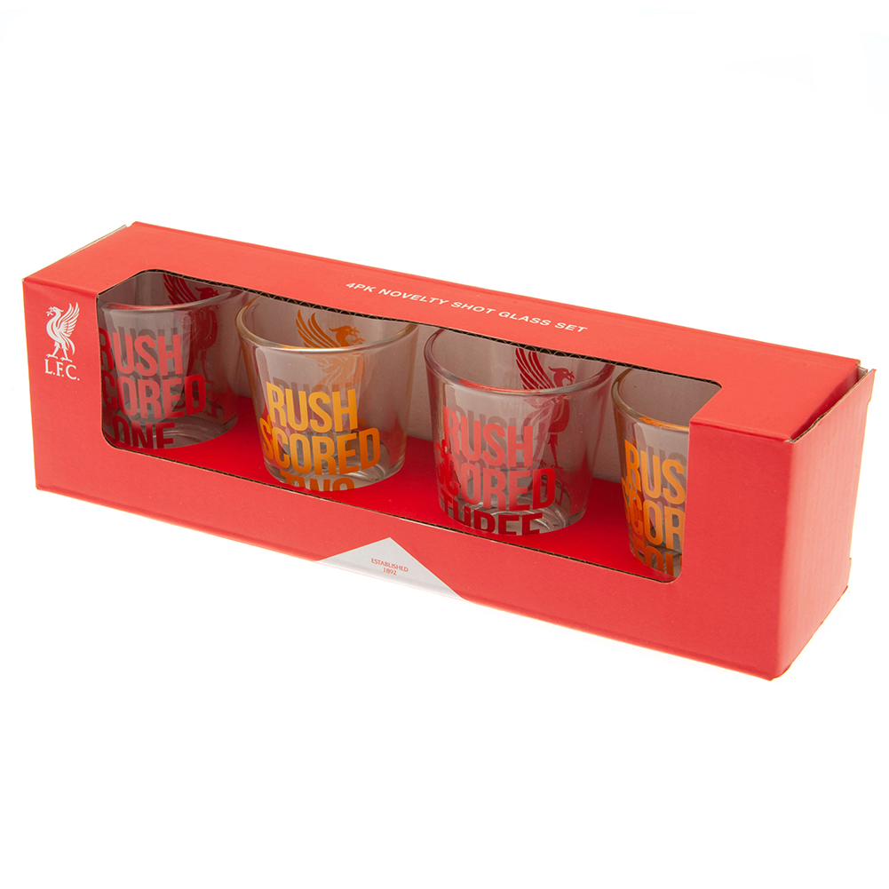 Liverpool FC 4pk Shot Glass Set