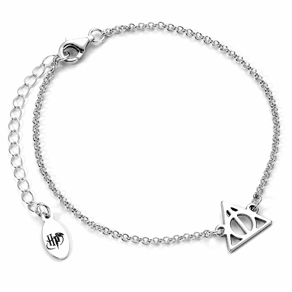 Harry Potter Sterling Silver Deathly Hallows Charm Bracelet