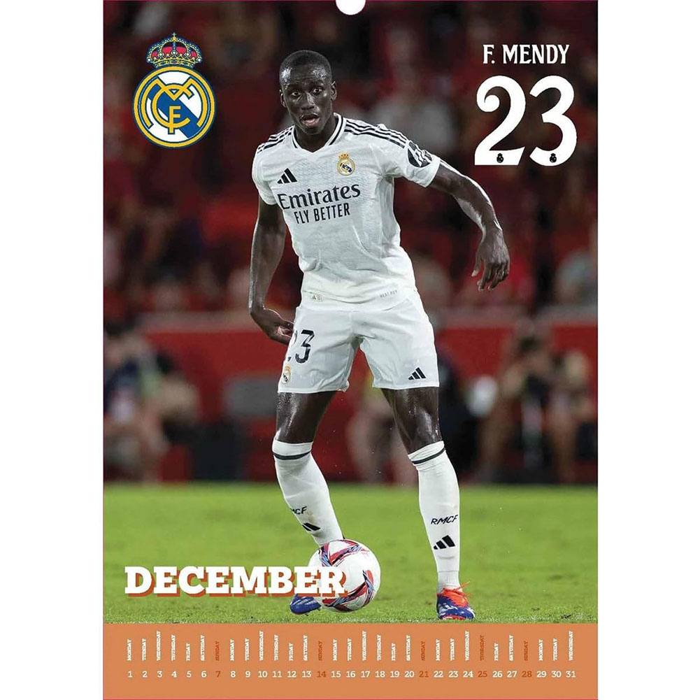 Real Madrid CF A3 Calendar 2025