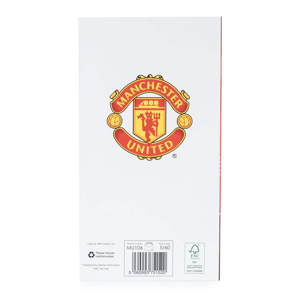 Manchester United FC Super Son Birthday Card