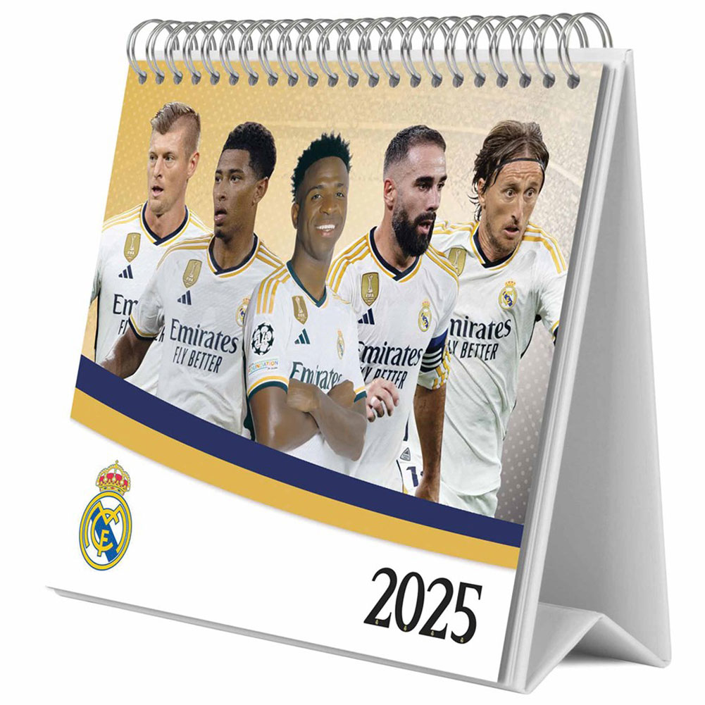Real Madrid CF Desktop Calendar 2025