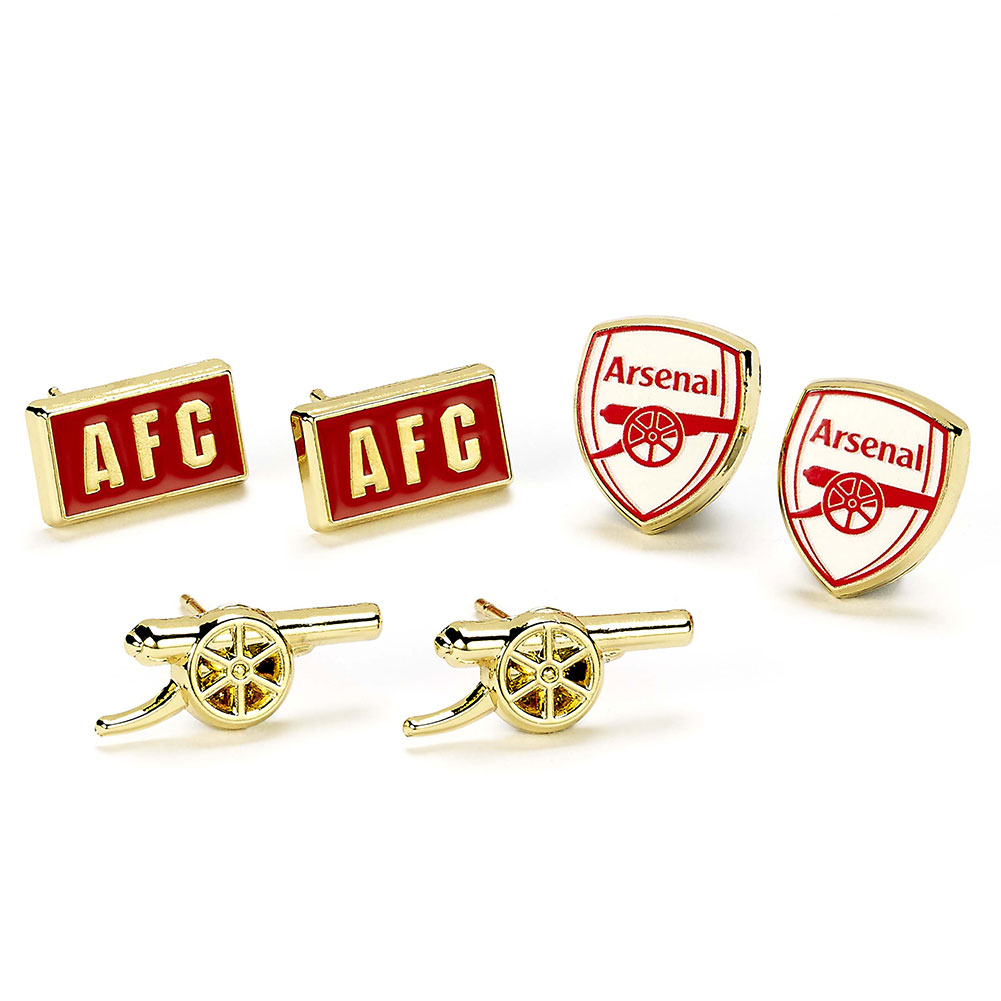 Arsenal FC Stud Earring Set