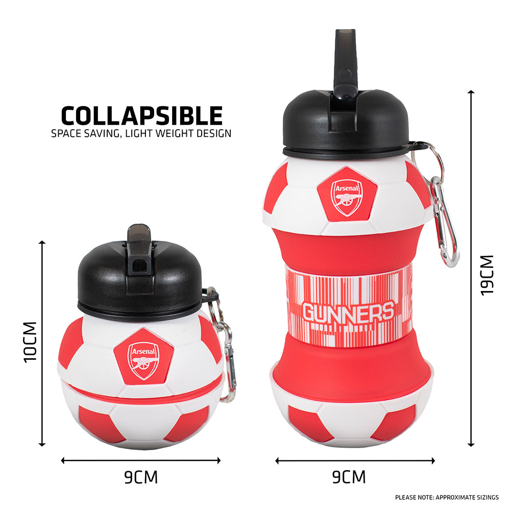 Arsenal FC Collapsible Football Drinks Bottle