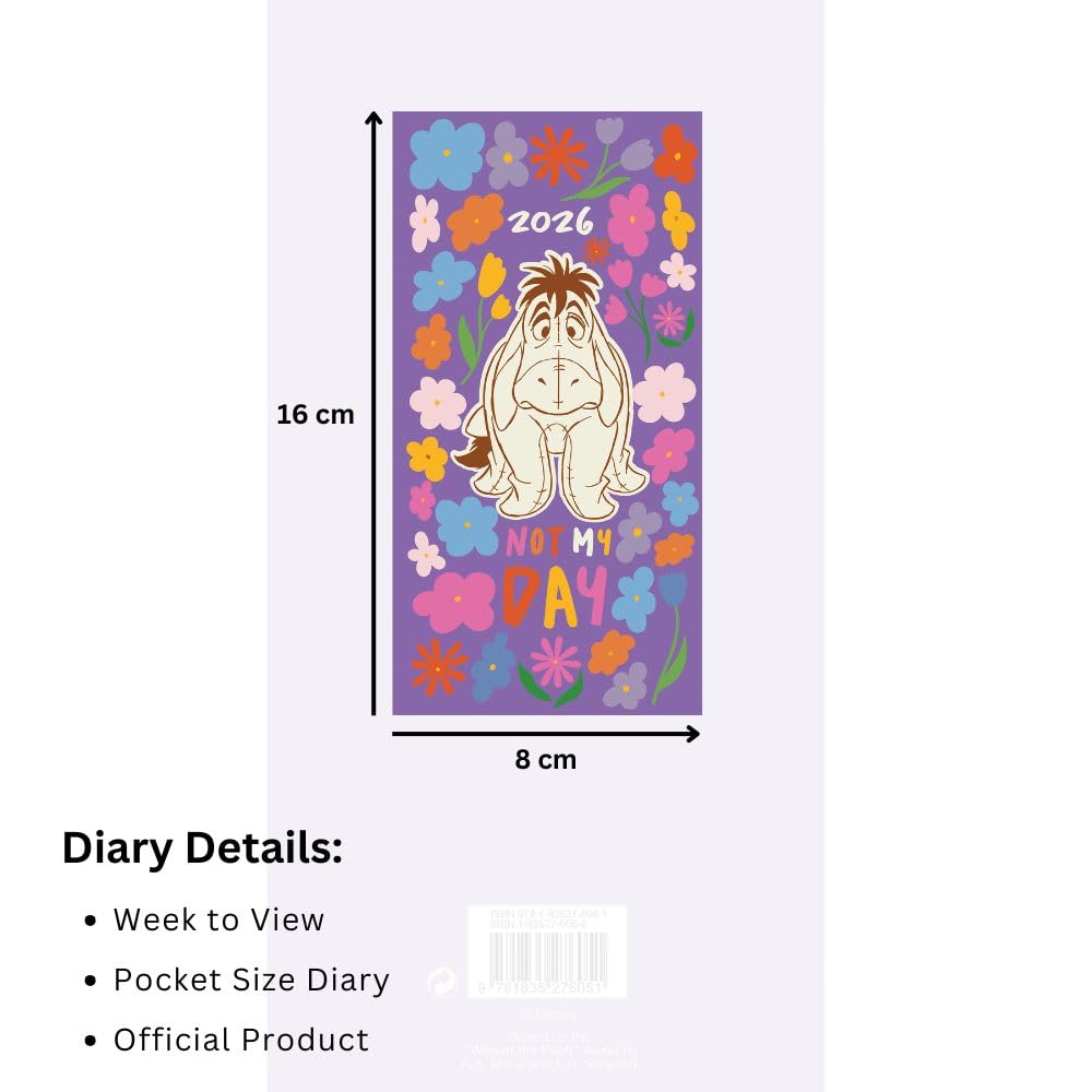 Winnie The Pooh Eeyore Slim Diary 2026