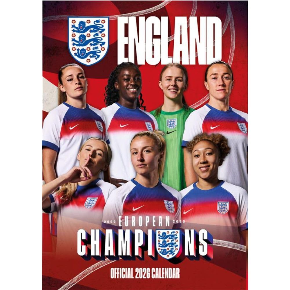 England WFA A3 Calendar 2026