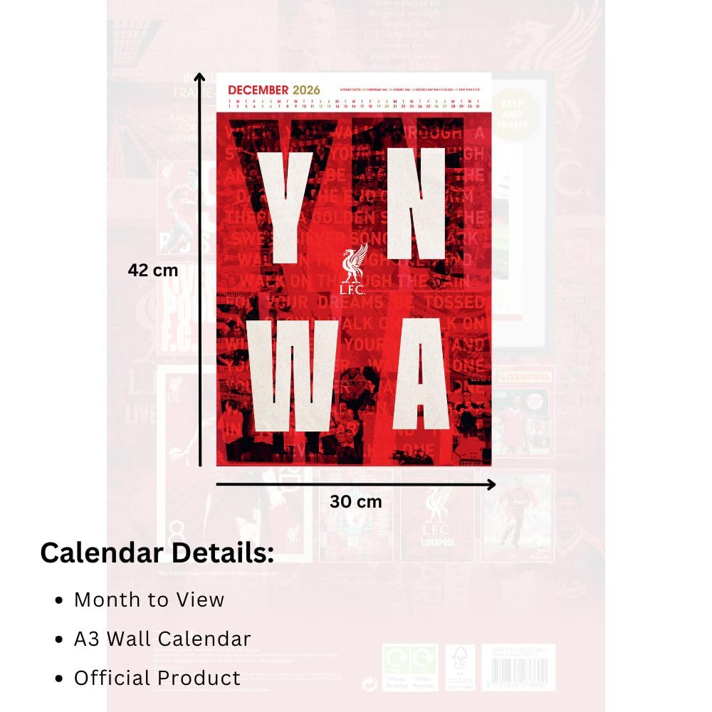 Liverpool FC Deluxe Calendar 2026