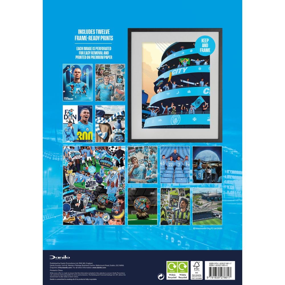 Manchester City FC Deluxe Calendar 2026