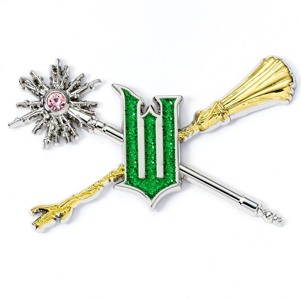 Wicked Wand & Broomstick Pin Badge