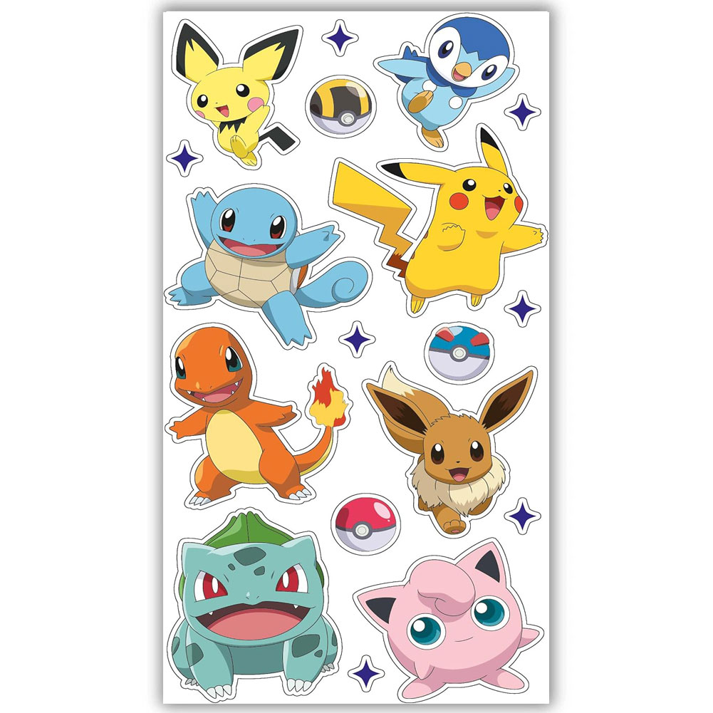 Pokemon Birthday Card With Stickers