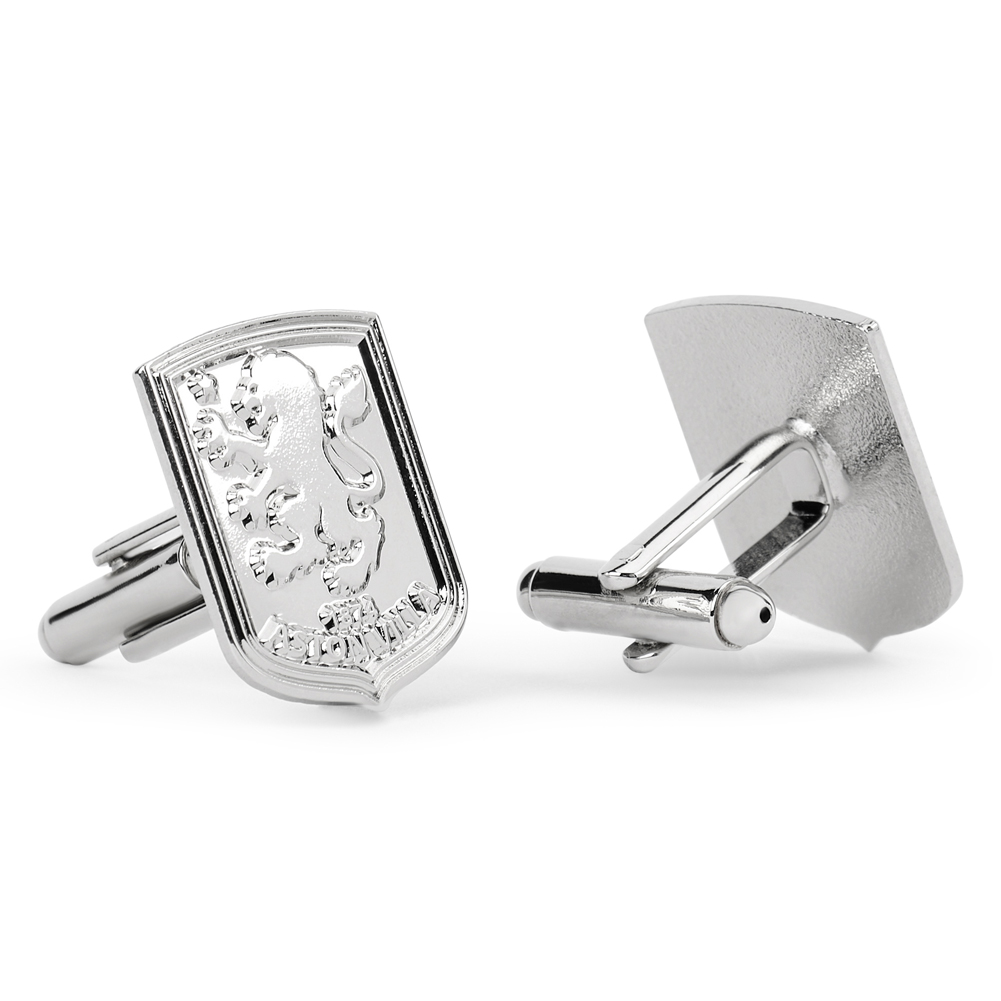 Aston Villa FC Silver Plated Formed Cufflinks