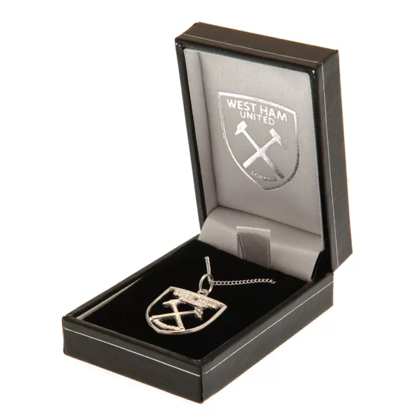 West Ham United FC Sterling Silver Pendant & Chain CR