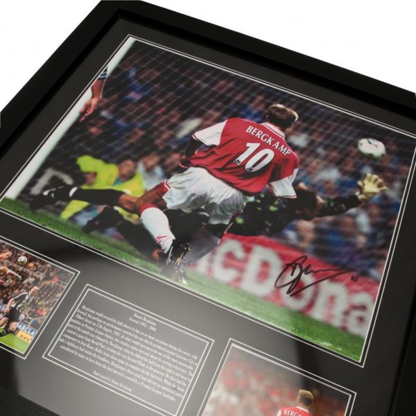 Arsenal FC Bergkamp Signed Framed Print