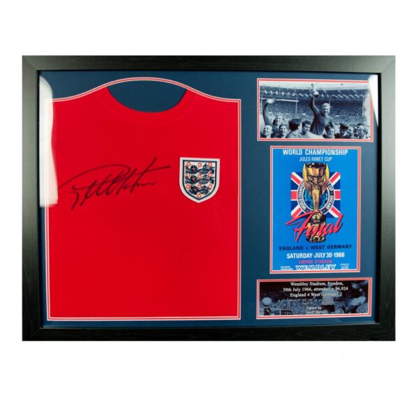 England FA Sir Geoff Hurst Signed Shirt (Framed)