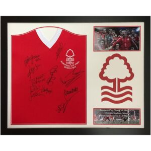 Nottingham Forest FC 1979 European Cup Final Signed Shirt (Framed)