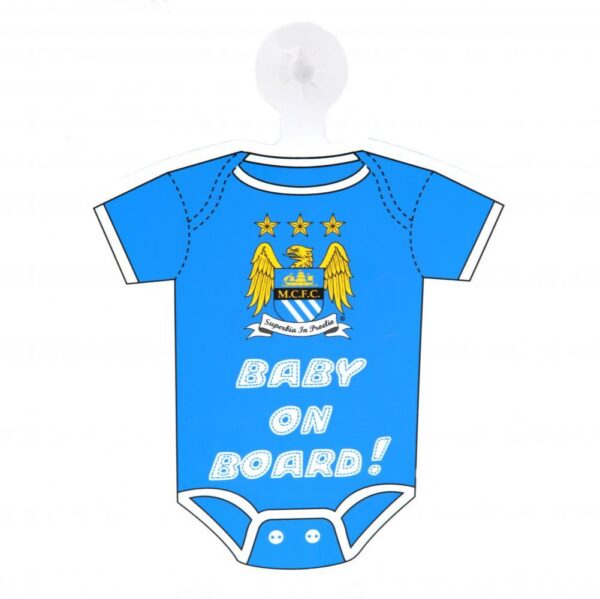 Manchester City FC Baby On Board Sign
