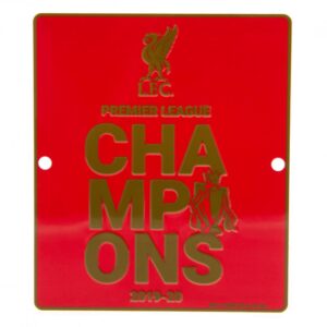 Liverpool FC Premier League Champions Window Sign