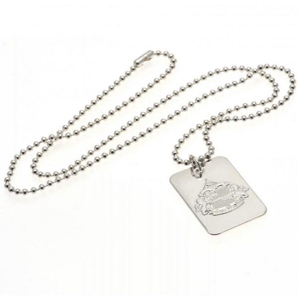 Sunderland AFC Silver Plated Dog Tag & Chain