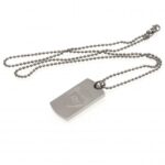 Arsenal FC Silver Plated Pendant & Chain CR