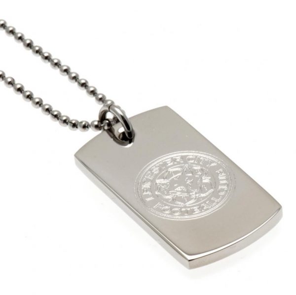 Leicester City FC Engraved Dog Tag & Chain