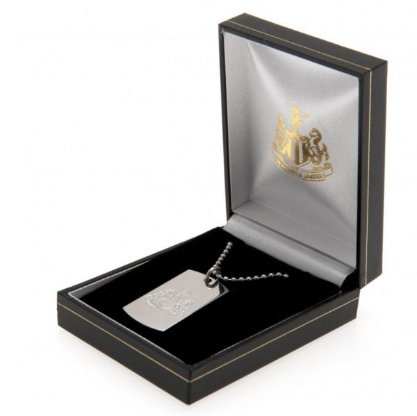 Newcastle United FC Engraved Dog Tag & Chain