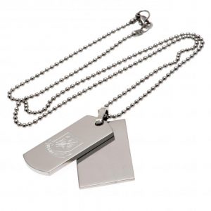 West Ham United FC Double Dog Tag & Chain CT