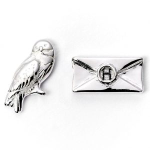 Harry Potter Silver Plated Earrings Hedwig Owl & Letter