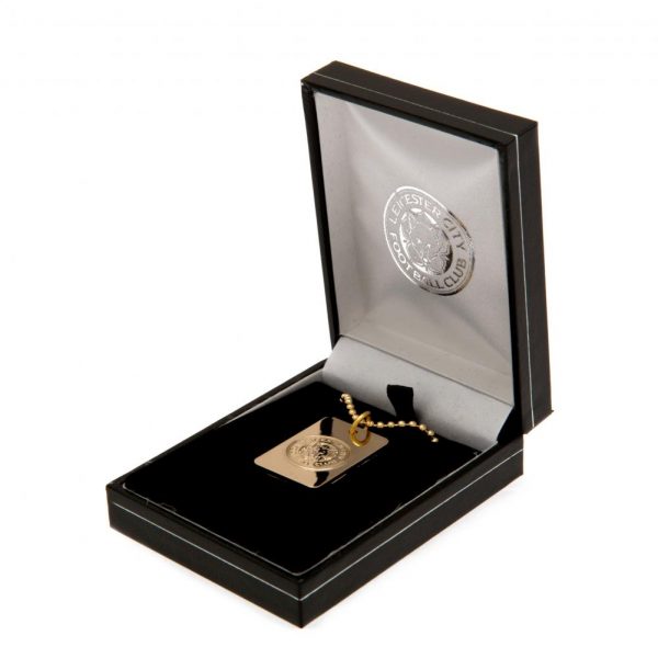 Leicester City FC Gold Plated Dog Tag & Chain