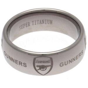 Arsenal FC Super Titanium Ring Medium