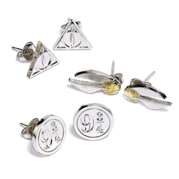 Harry Potter Silver Plated Earring Set