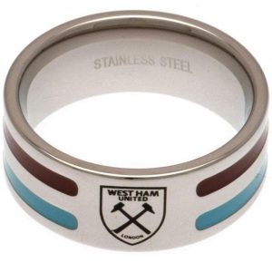 West Ham United FC Colour Stripe Ring Medium
