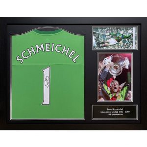 Manchester United FC Schmeichel Signed Shirt (Framed)