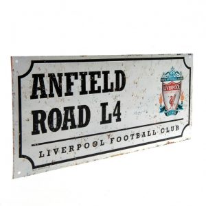 Liverpool FC Street Sign Retro