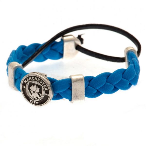 Manchester City FC PU Slider Bracelet