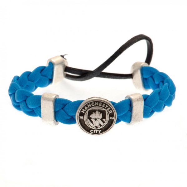 Manchester City FC PU Slider Bracelet