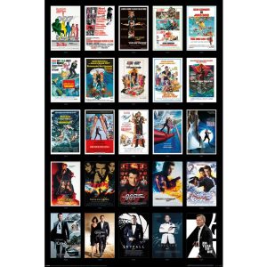 James Bond Poster 25 Movies 160