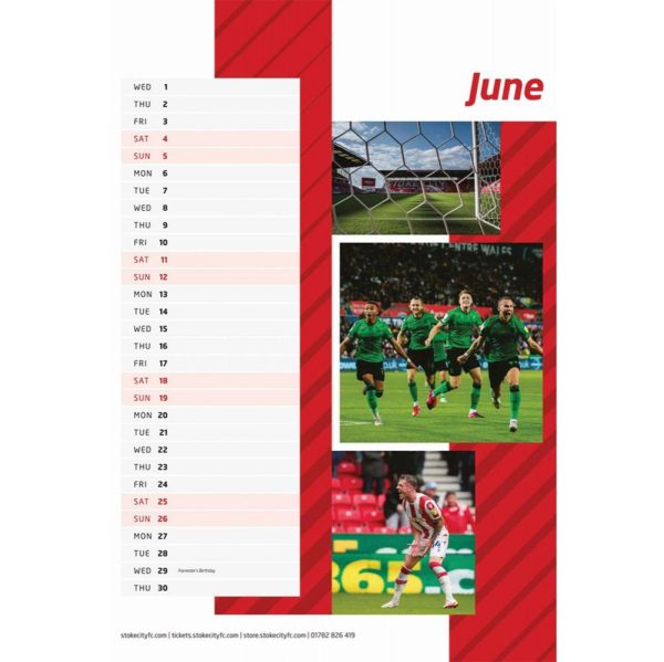 Stoke City FC Calendar 2022