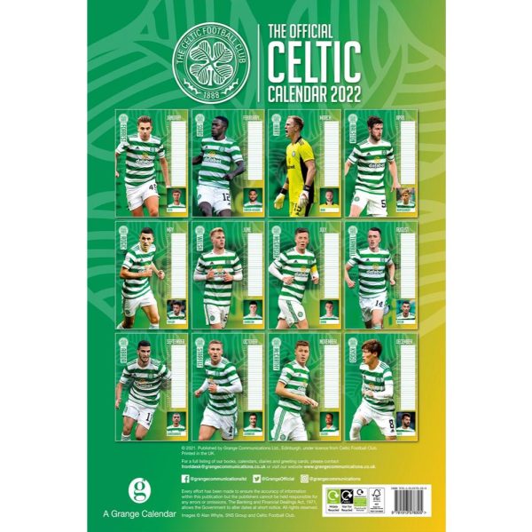 Celtic FC Calendar 2022