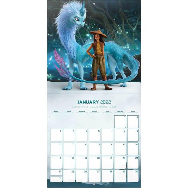 Raya And The Last Dragon Calendar 2022