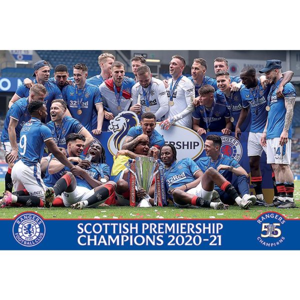 Rangers FC Poster SPL Champions 10